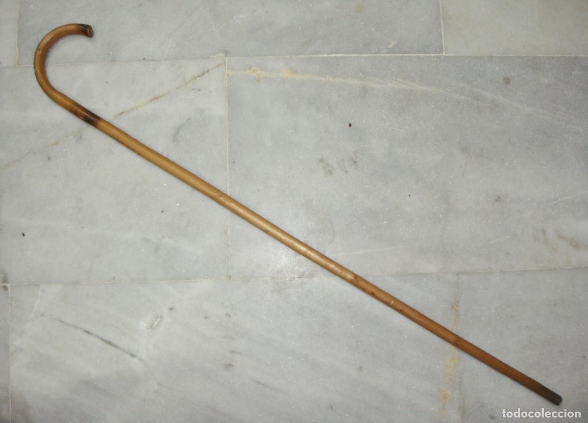 Antig&uuml;edades: Bast&oacute;n de paseo de madera &middot; Recuerdo de Ordesa &middot; Empu&ntilde;adura curva &middot; ca. 1950&ndash;1980
