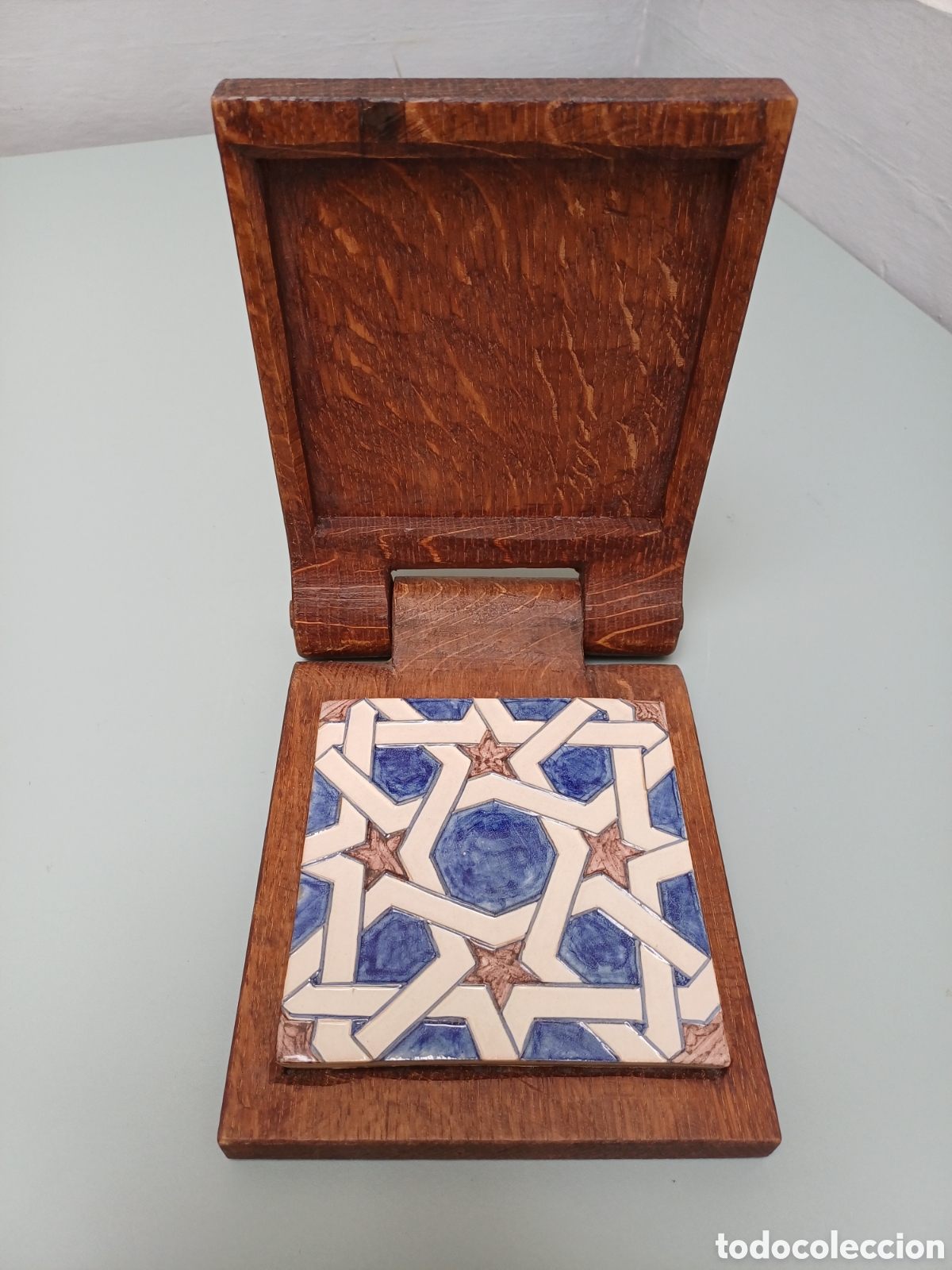 Antig&uuml;edades: R&eacute;plica de azulejo del Palacio Real de Olite. C. Ochoa 2003 - Foto 1