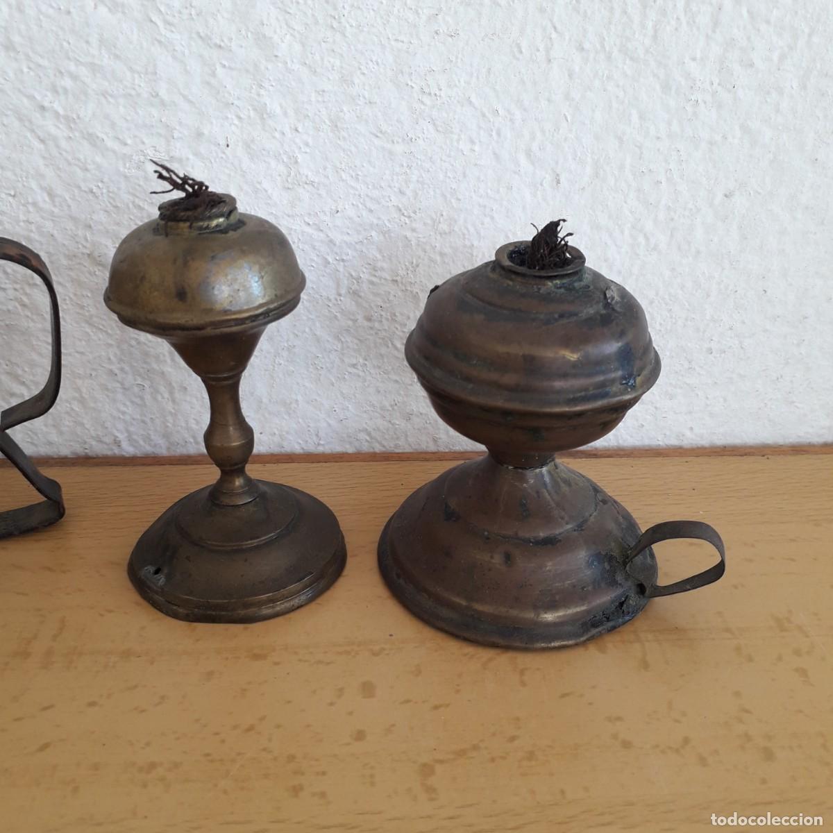 Antig&uuml;edades: CANDIL LAMPARA ACEITE HORNILLO - Foto 3
