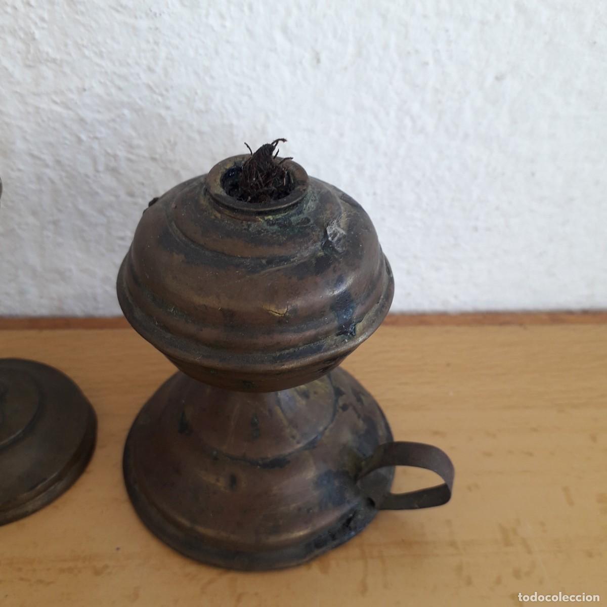 Antig&uuml;edades: CANDIL LAMPARA ACEITE HORNILLO - Foto 4