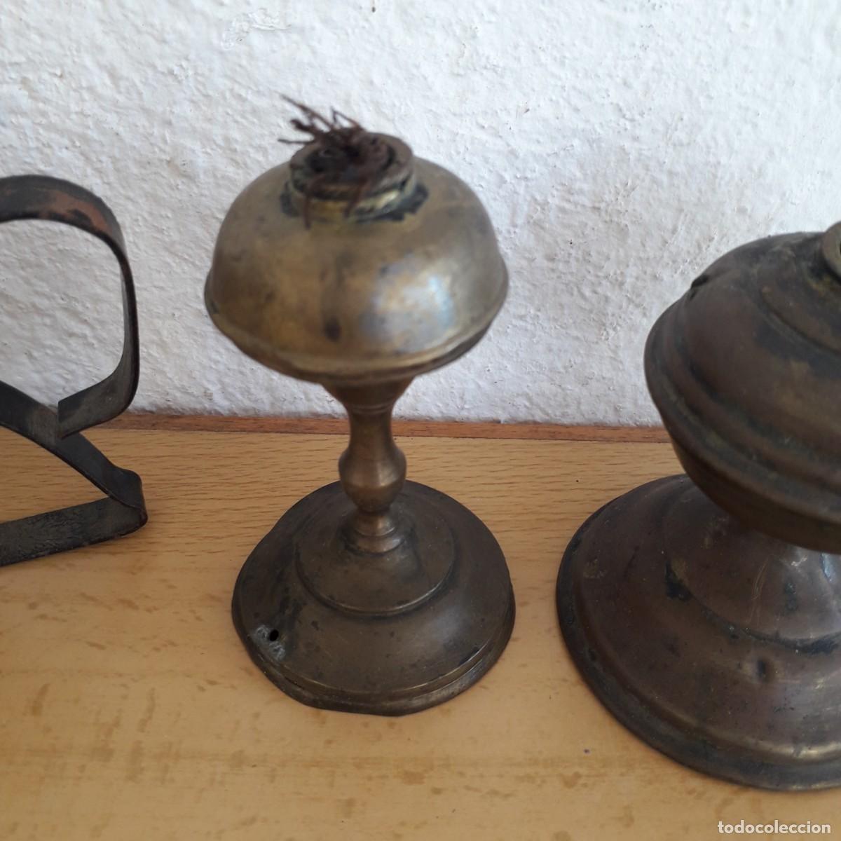 Antig&uuml;edades: CANDIL LAMPARA ACEITE HORNILLO - Foto 5