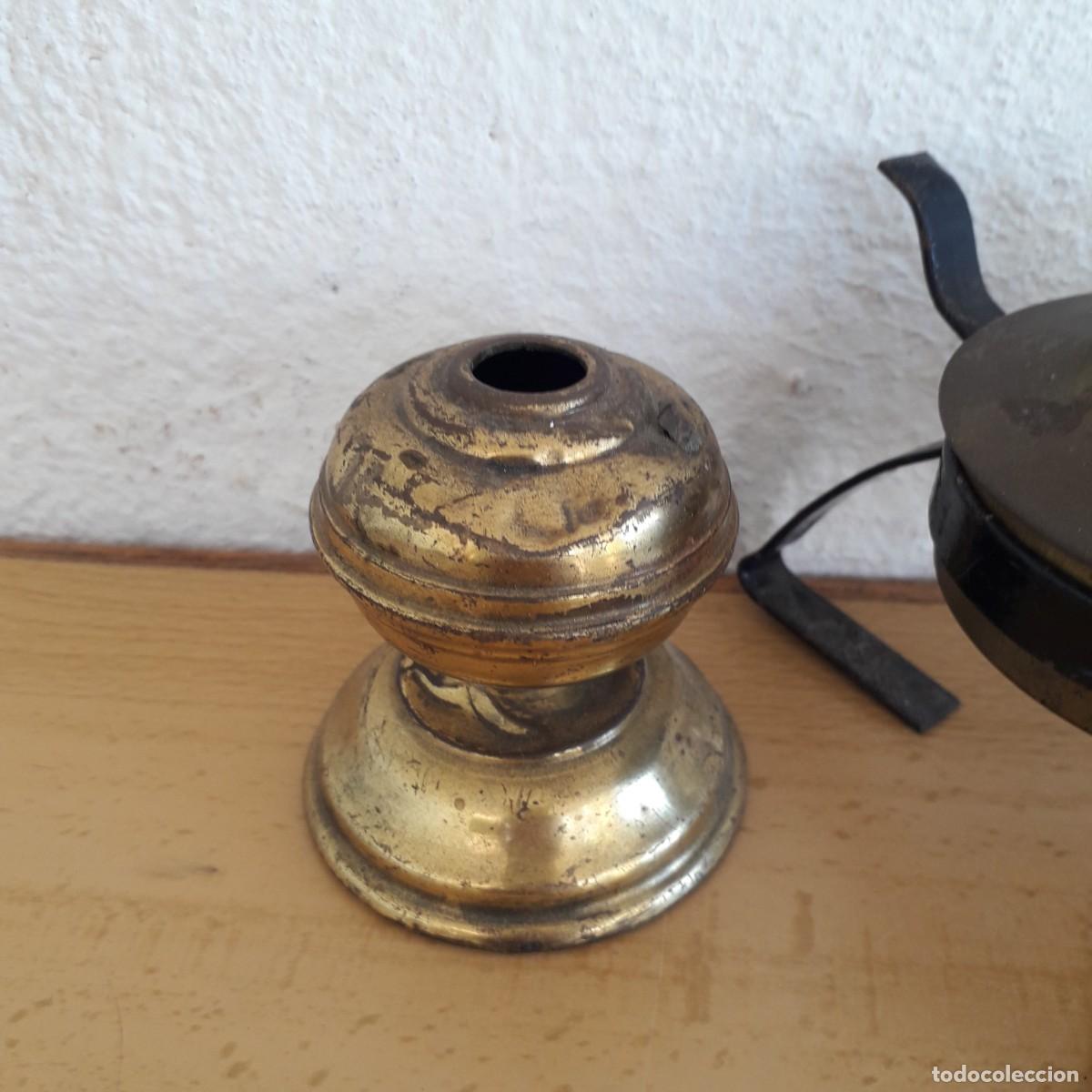 Antig&uuml;edades: CANDIL LAMPARA ACEITE HORNILLO - Foto 8