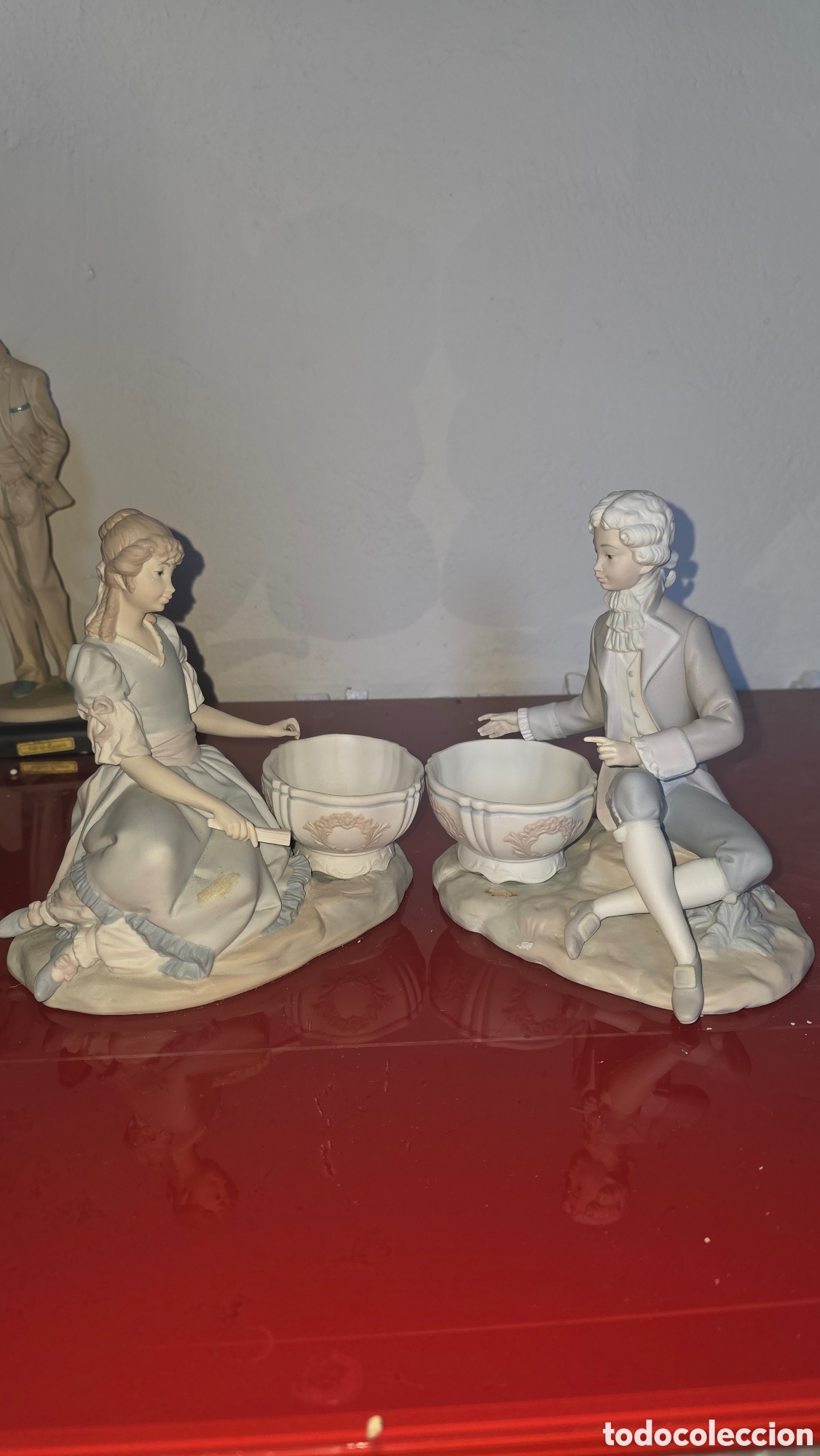 Antiquit&auml;ten: Pareja figuras porcelana lladro