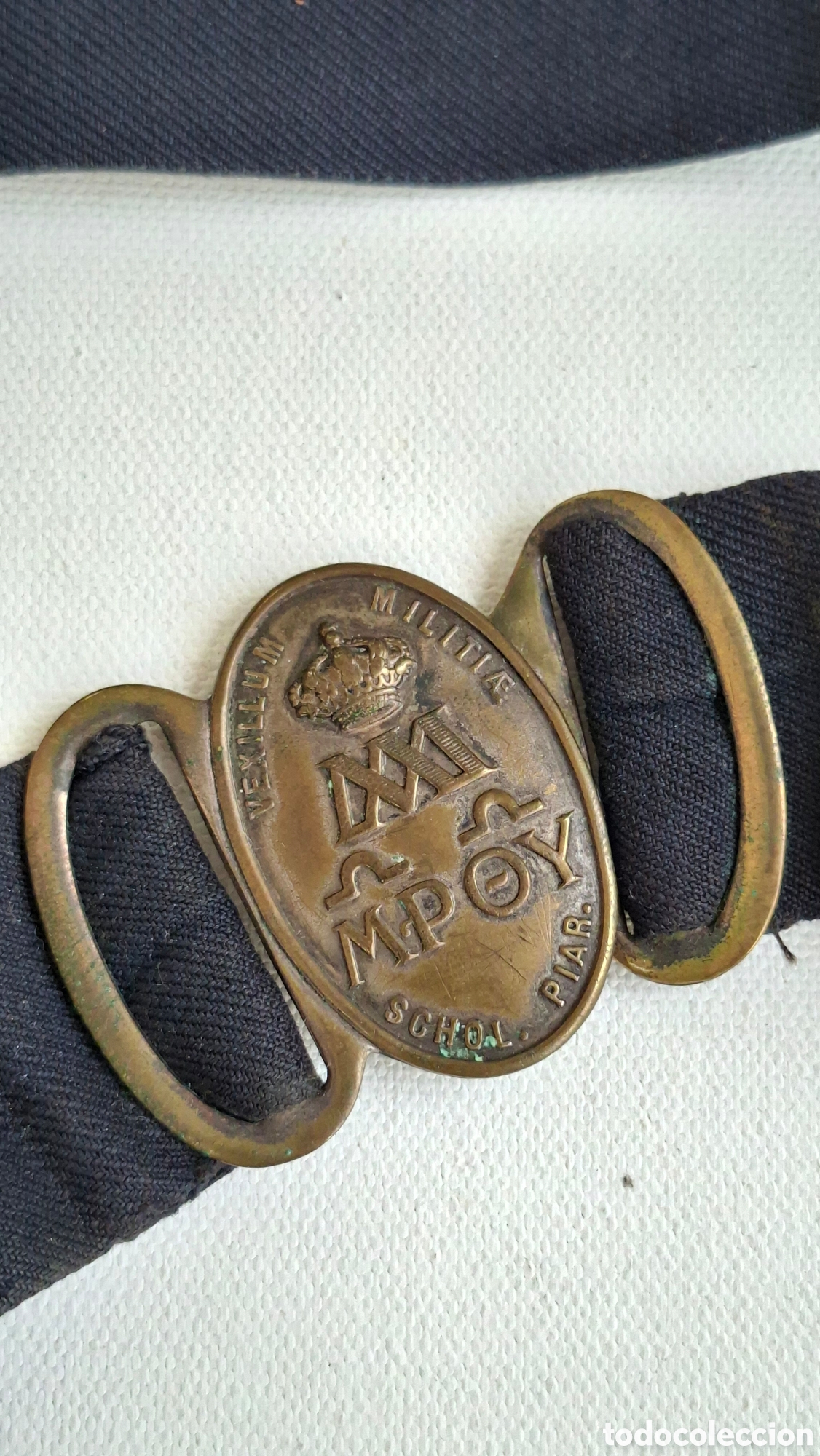 Antig&uuml;edades: Cintur&oacute;n Militar Escolapios 1910 - Foto 3