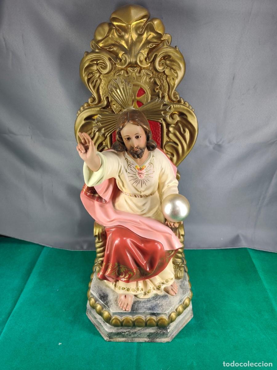 Antig&uuml;edades: sagrado corazon de jesus pasta de olor - Foto 2