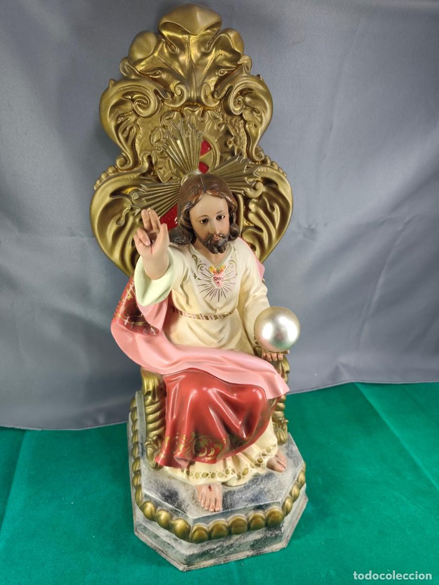 Antig&uuml;edades: sagrado corazon de jesus pasta de olor - Foto 3