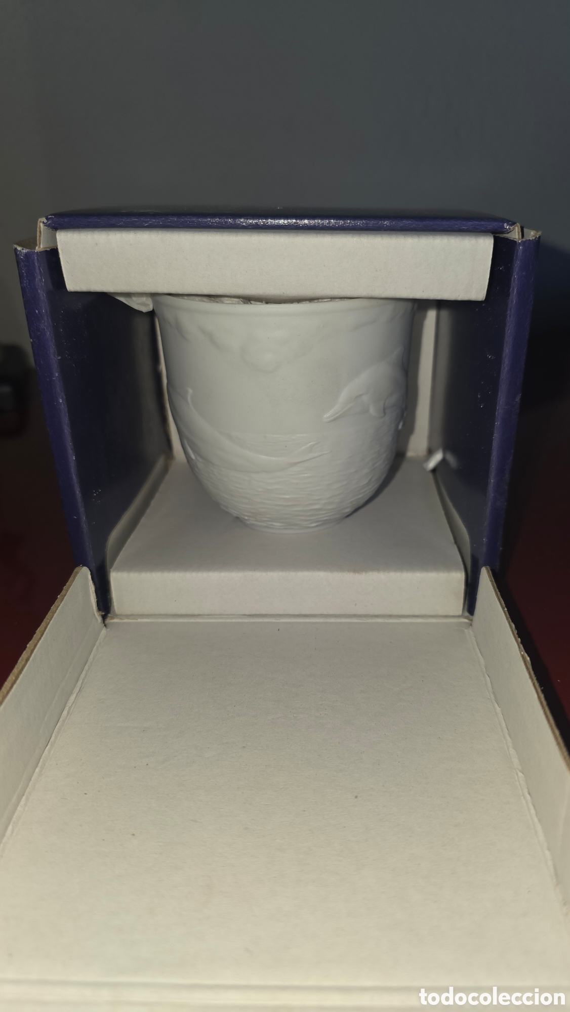 Antiques: Portavelas porcelana lladro con vela original