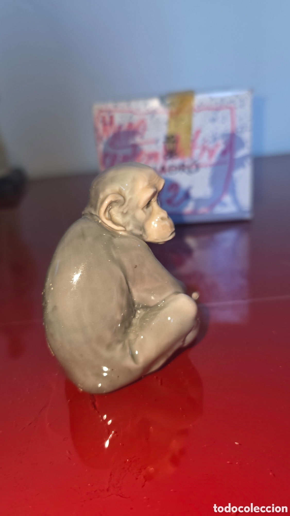 Antiquit&auml;ten: Portavelas porcelana lladro con vela original