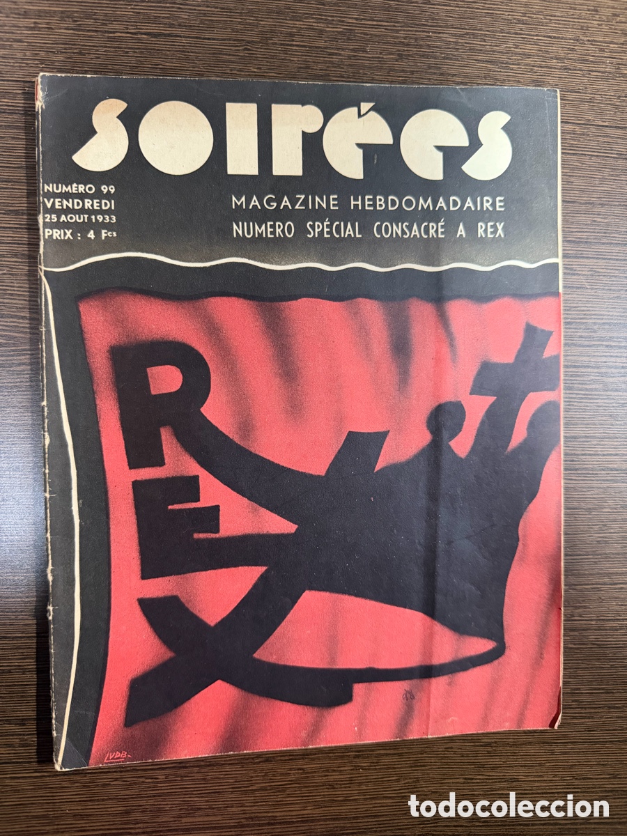Antig&uuml;edades: Revista antigua SOIR&Eacute;ES 1933 - N&uacute;mero especial REX