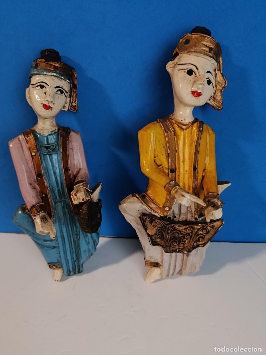 Antig&uuml;edades: DOS TALLASBIRMANAS ANTIGUAS DE MADE - Foto 1