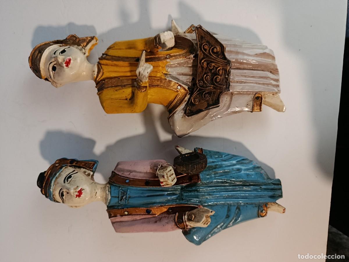 Antig&uuml;edades: DOS TALLASBIRMANAS ANTIGUAS DE MADE - Foto 5