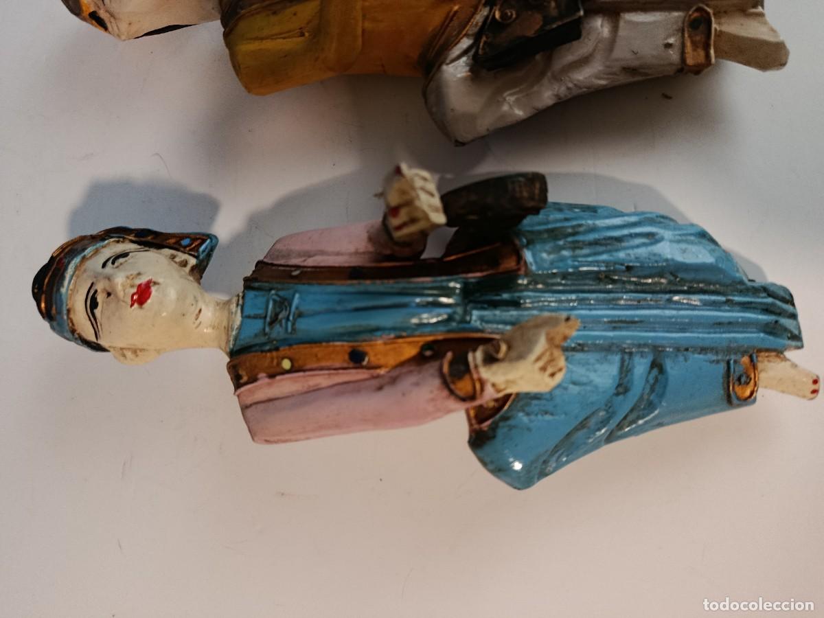 Antig&uuml;edades: DOS TALLASBIRMANAS ANTIGUAS DE MADE - Foto 6
