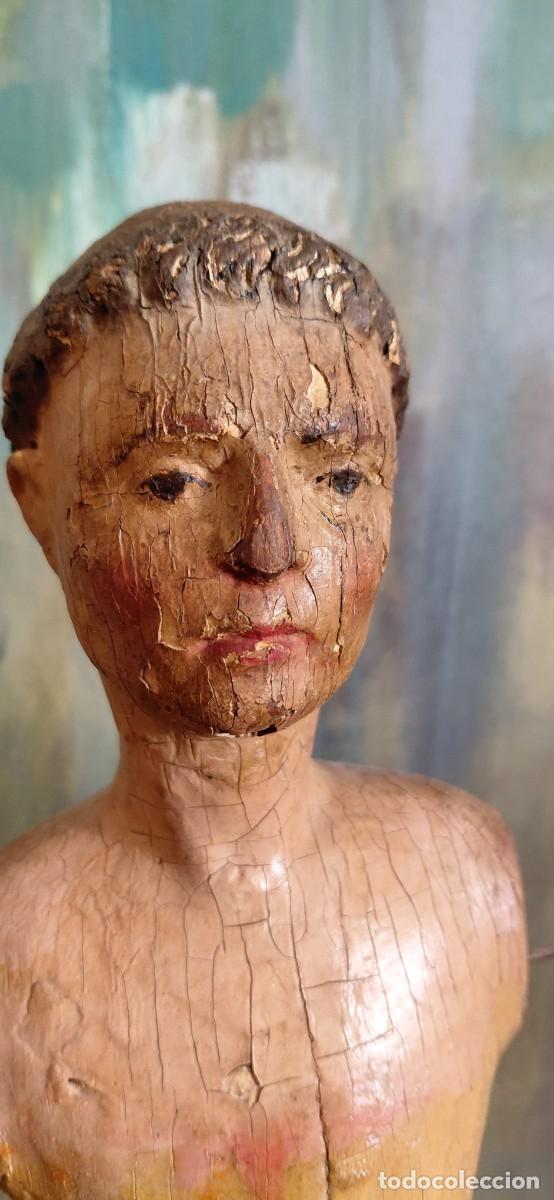 Antig&uuml;edades: Santo de vestir. Madera - Foto 1