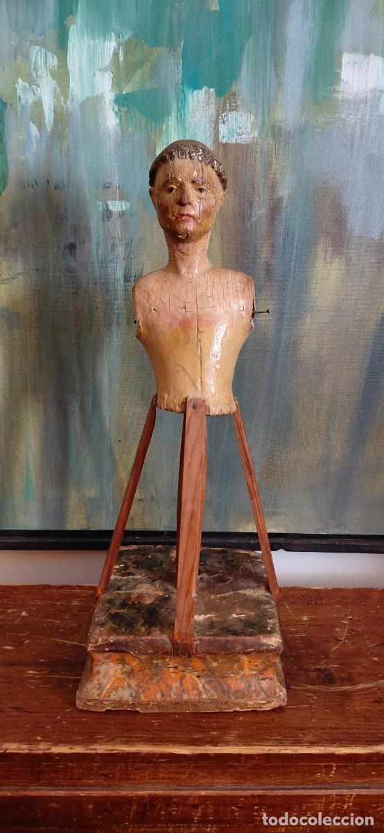 Antig&uuml;edades: Santo de vestir. Madera - Foto 2