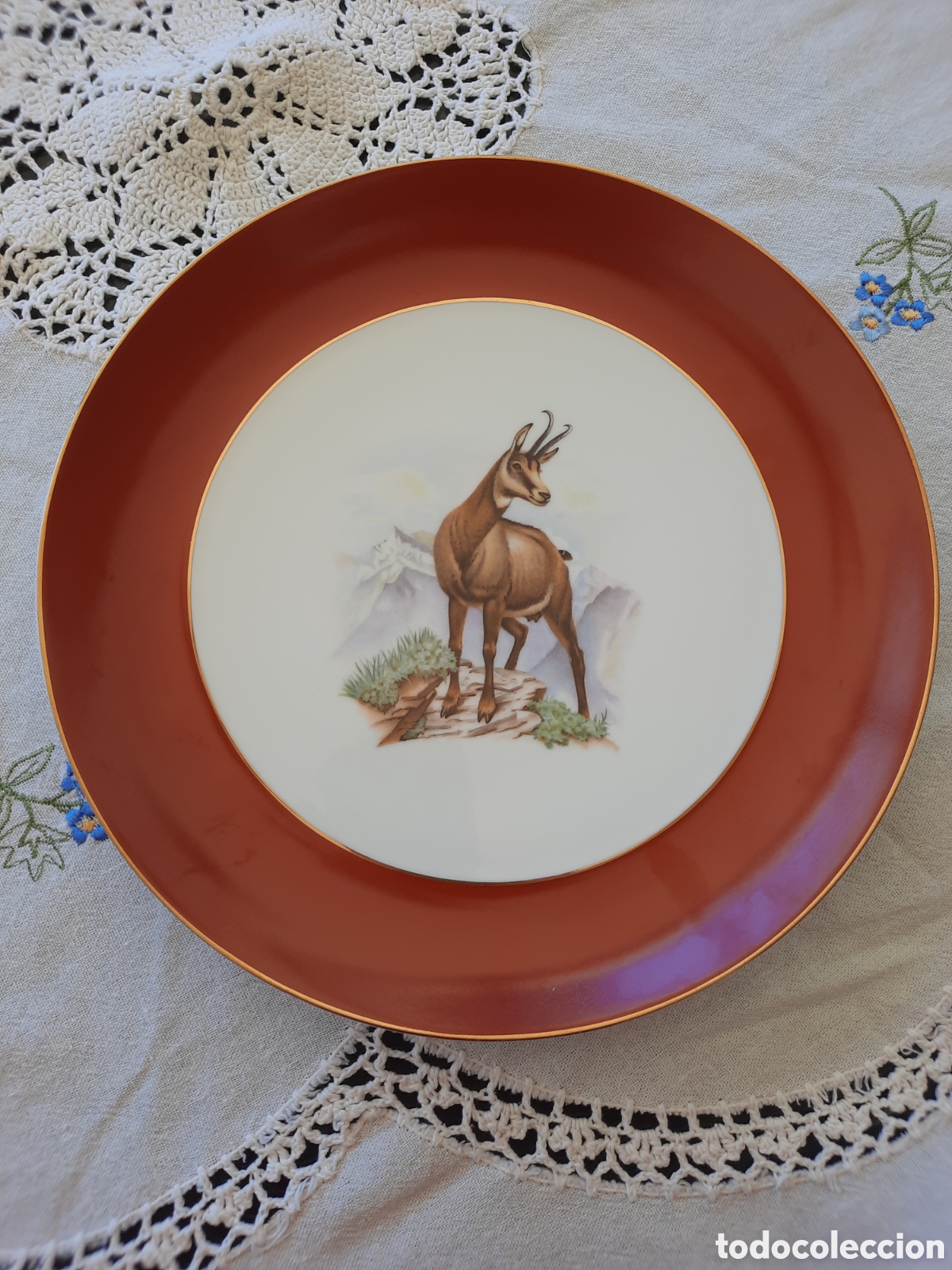Antig&uuml;edades: Plato decorativo de porcelana Bidasoa