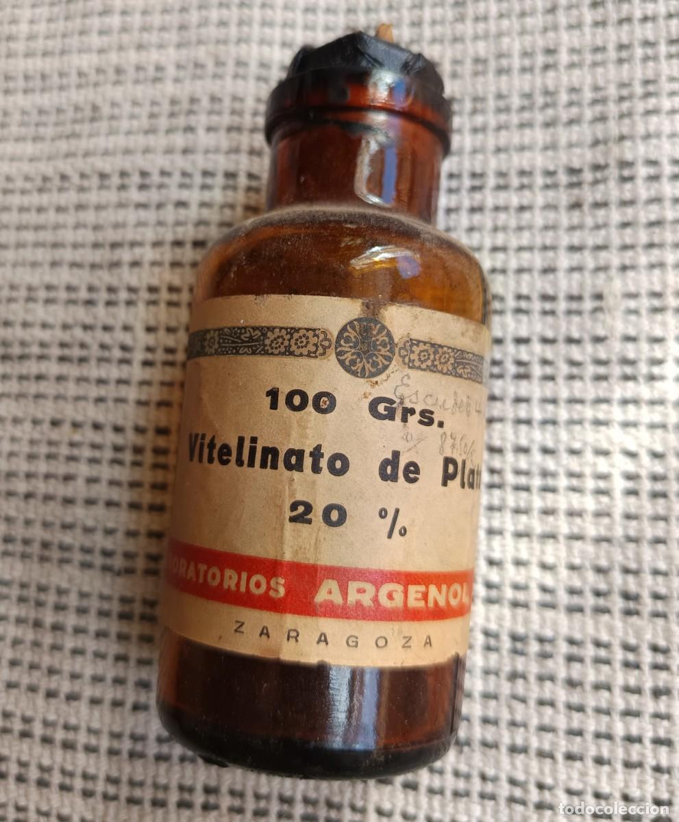 Antig&uuml;edades: Antiguo bote/frasco de farmacia para f&oacute;rmulas magistrales.