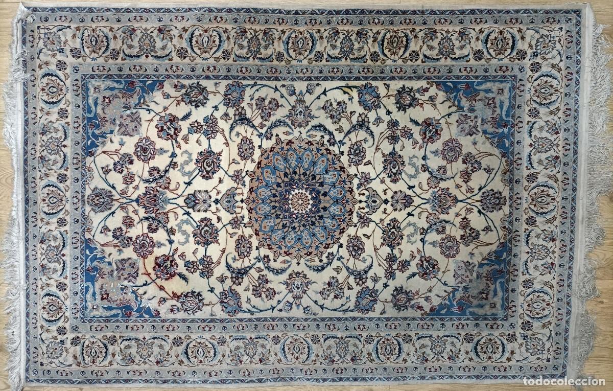 Antig&uuml;edades: Alfombra Persa NAIN de Seda - Foto 3