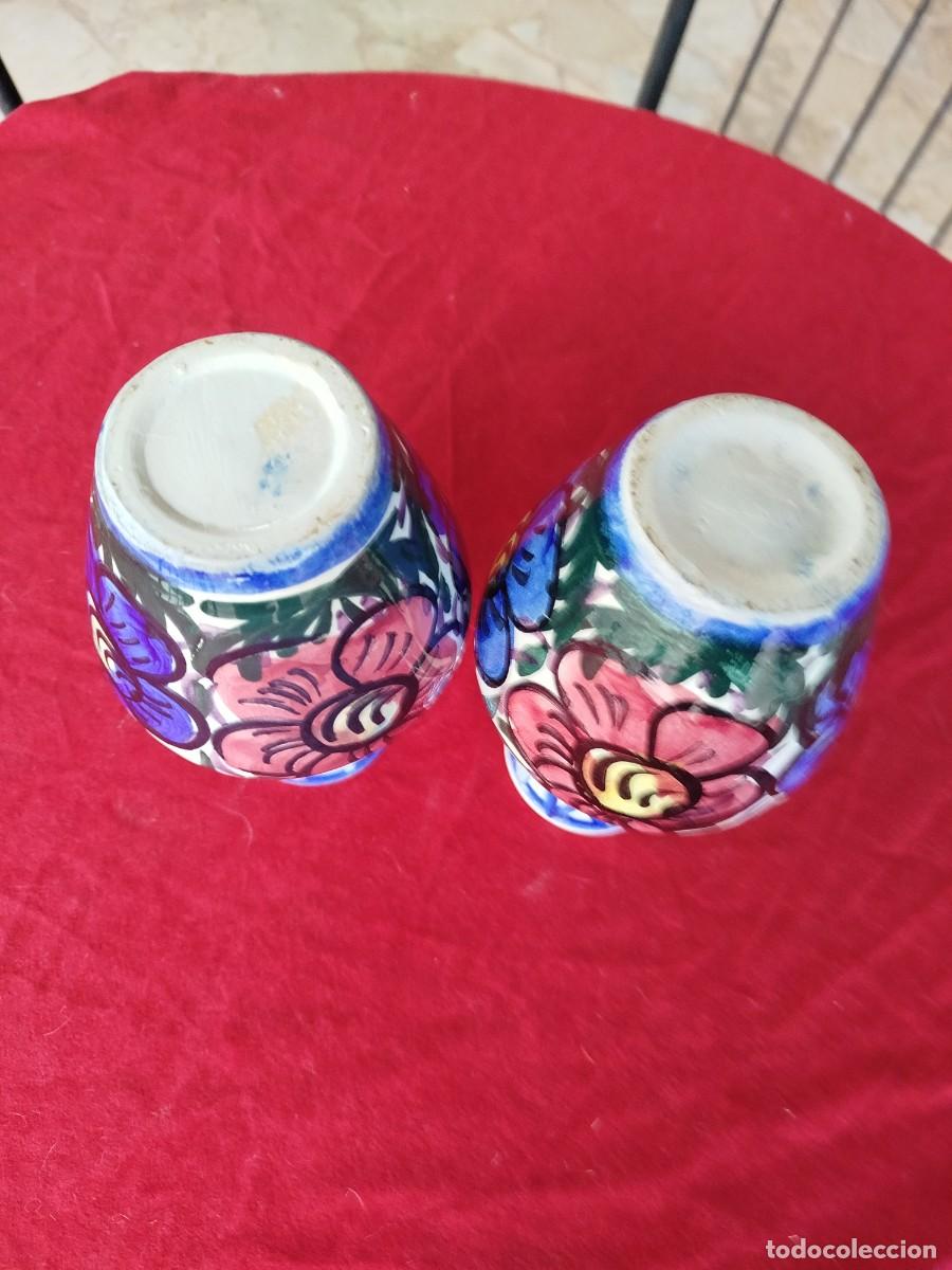 Antig&uuml;edades: PAREJA DE JARRONES DE CERAMICA TALAVERA - Foto 4
