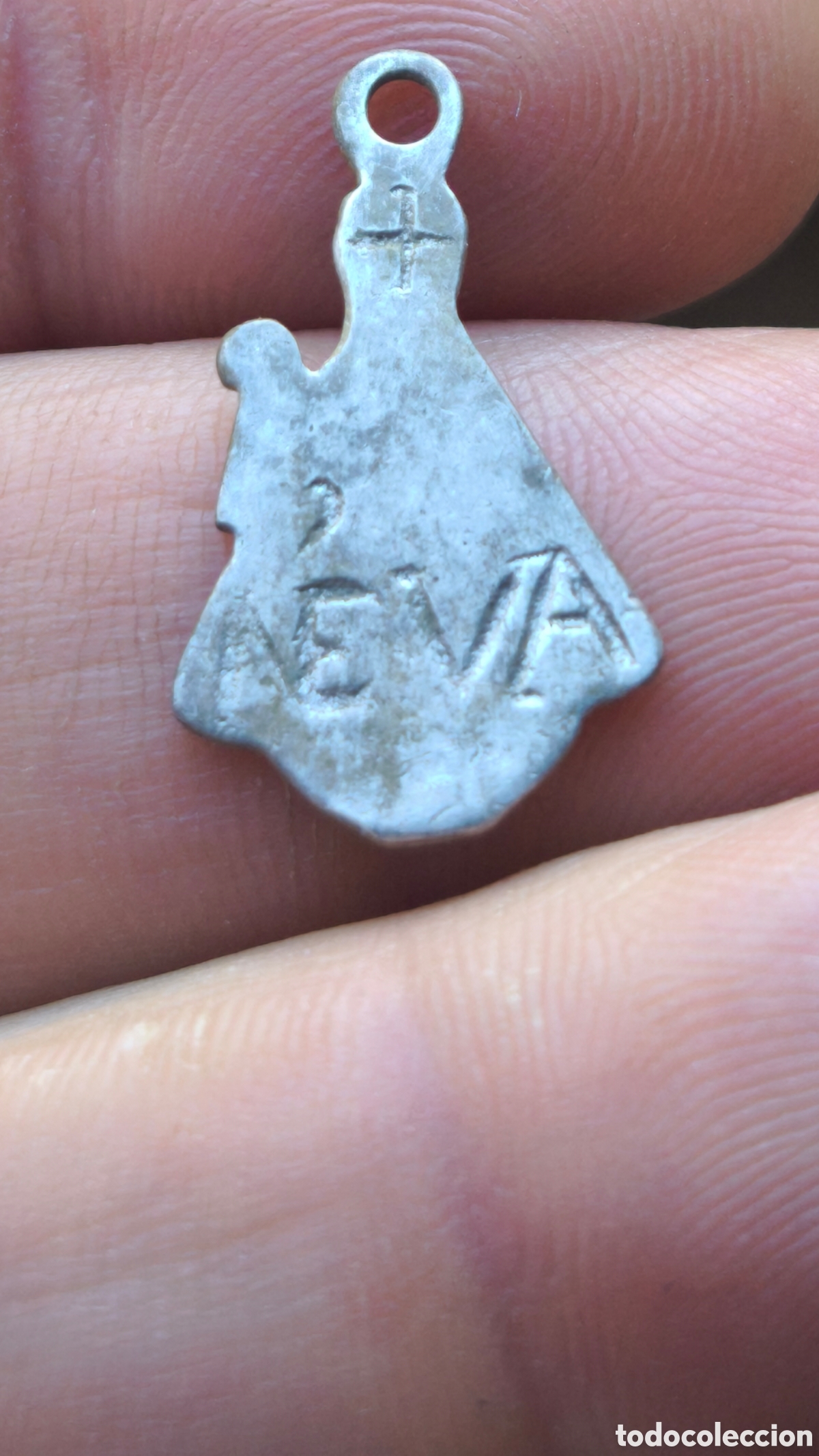 Antig&uuml;edades: Medalla Virgen de Nieva plata - Foto 2