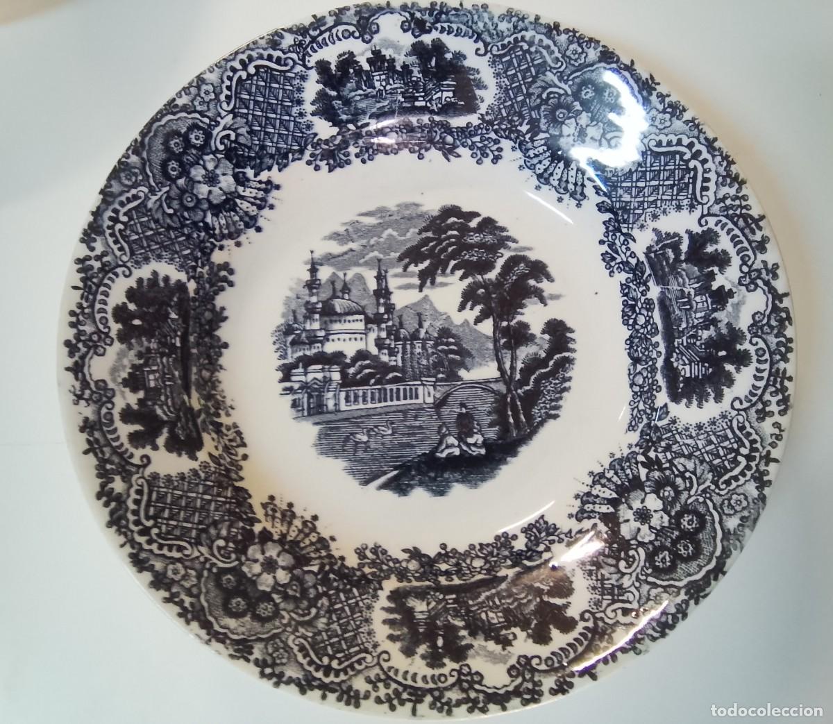 Antig&uuml;edades: Plato porcelana pickman s.a cartuja sevilla