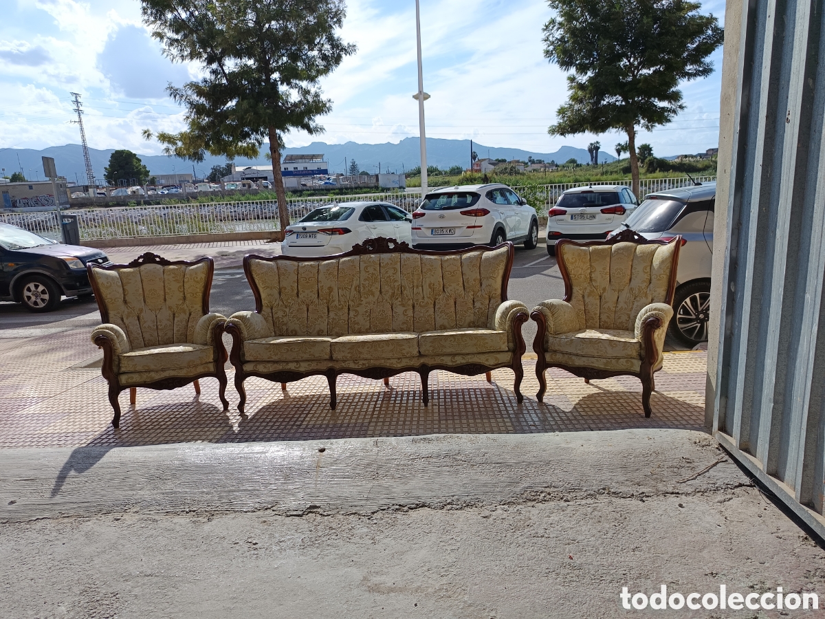 Antig&uuml;edades: SOFA ISABELINO .I DOS SILLONES - Foto 3