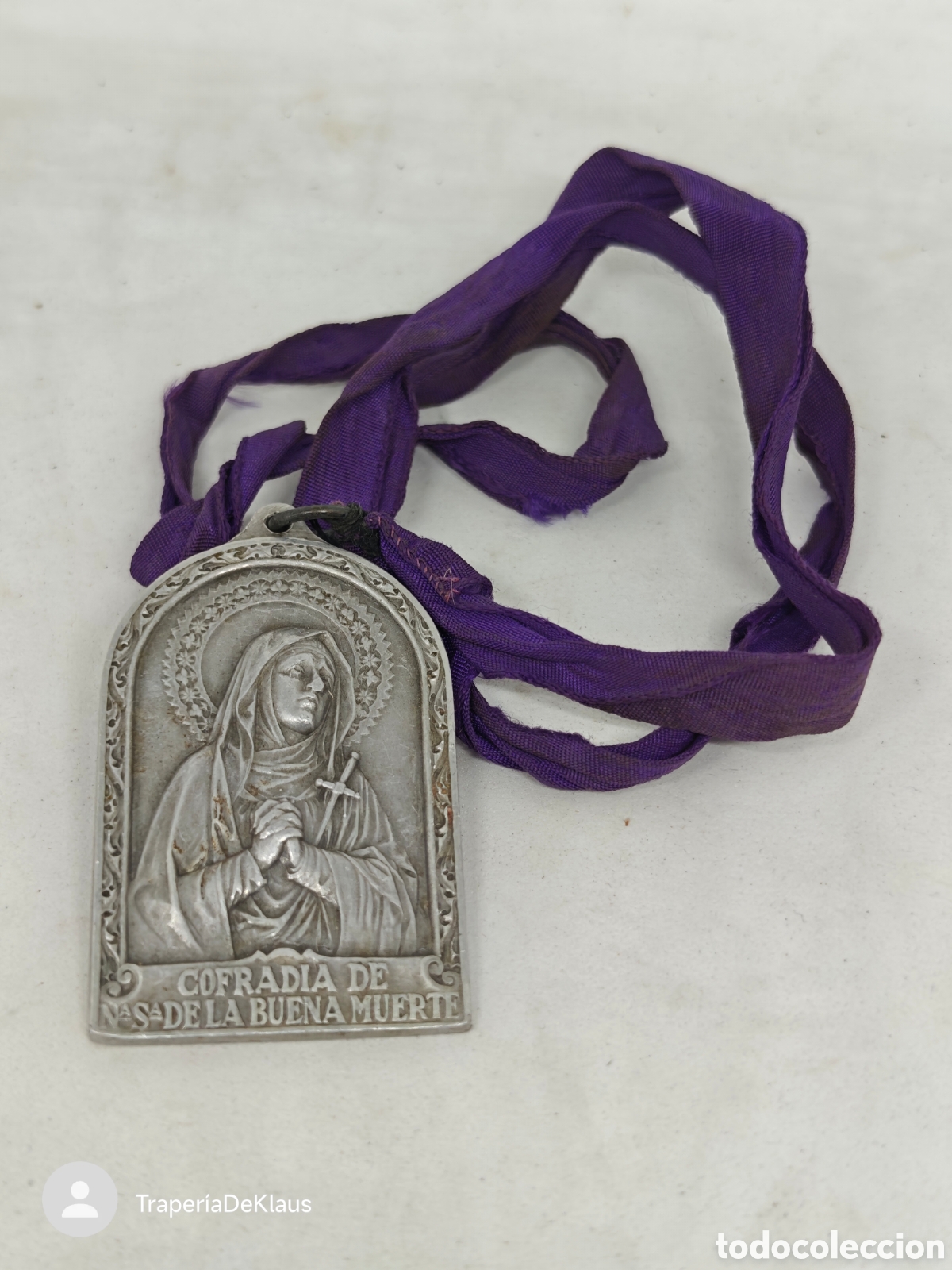 Antig&uuml;edades: Medalla de Cofrad&iacute;a &rdquo;Nuestra Se&ntilde;ora de la Buena Muerte - CAR131