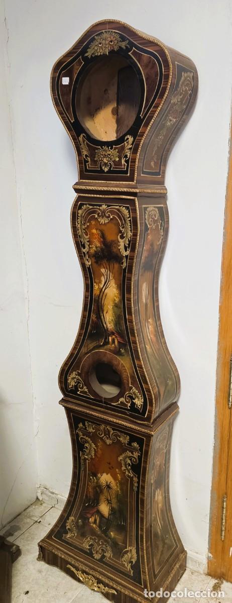 Antig&uuml;edades: Caja de reloj de pie antigua - Foto 2