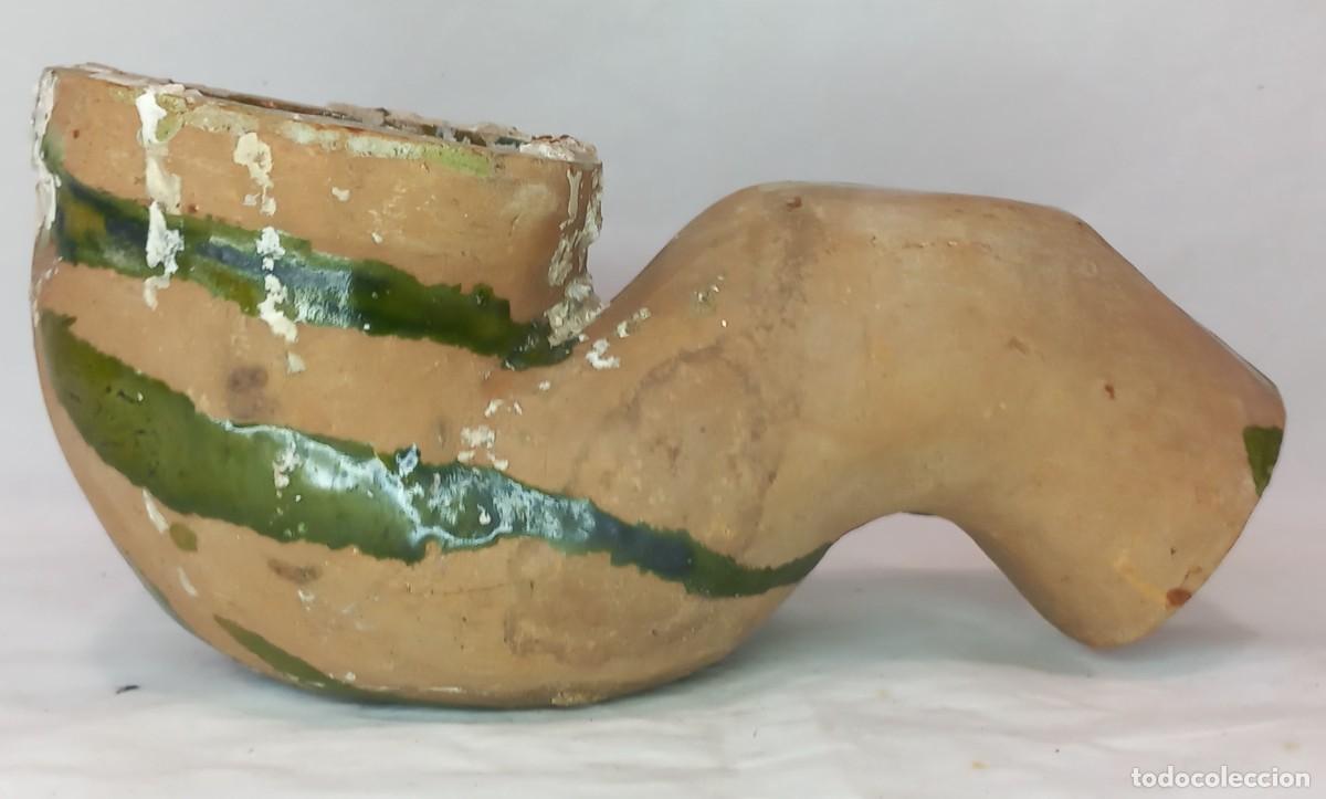 Antig&uuml;edades: ANTIGUO SIFON , CODO DE CERAMICA ESMALTADA DE AGOST - Foto 2