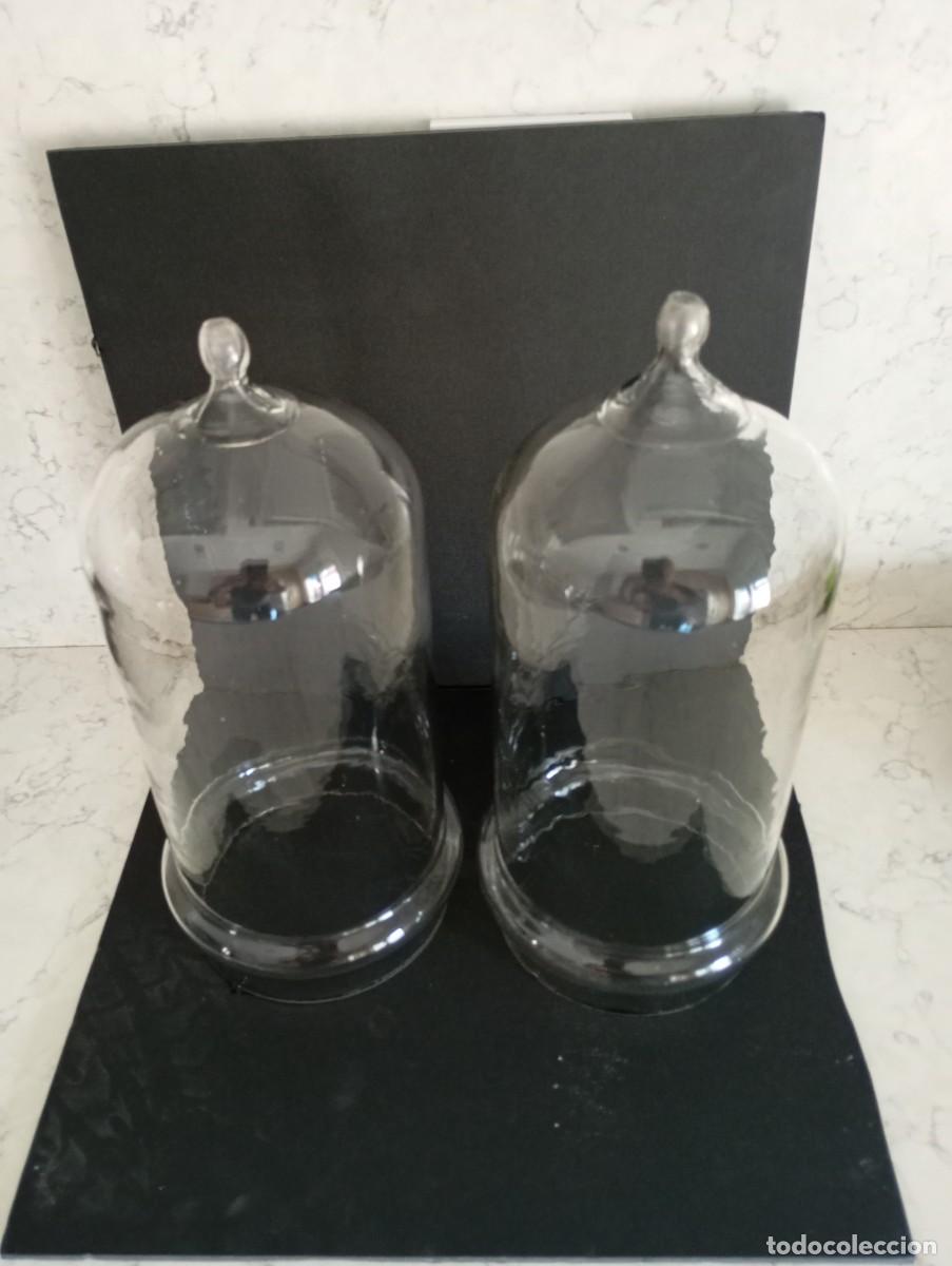 Antig&uuml;edades: FANAL C&Uacute;PULA DE CRISTAL 30 c 12.5 cm SOPLADO A MSNO SIGLO XIX SIN PEANA BUEN ESTADO