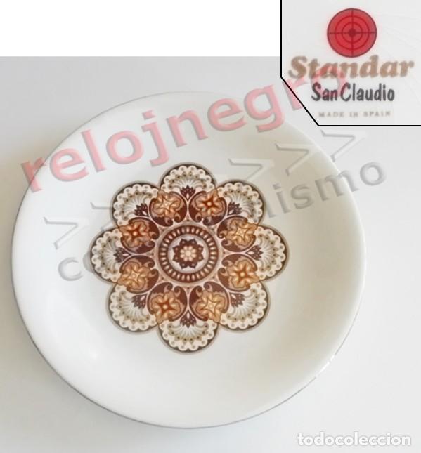 Antig&uuml;edades: PRECIOSO PLATO DE PORCELANA STANDAR SAN CLAUDIO - ARTE DECORACI&Oacute;N ESPA&Ntilde;A - MOTIVO FLORAL &iquest; VINTAGE ?
