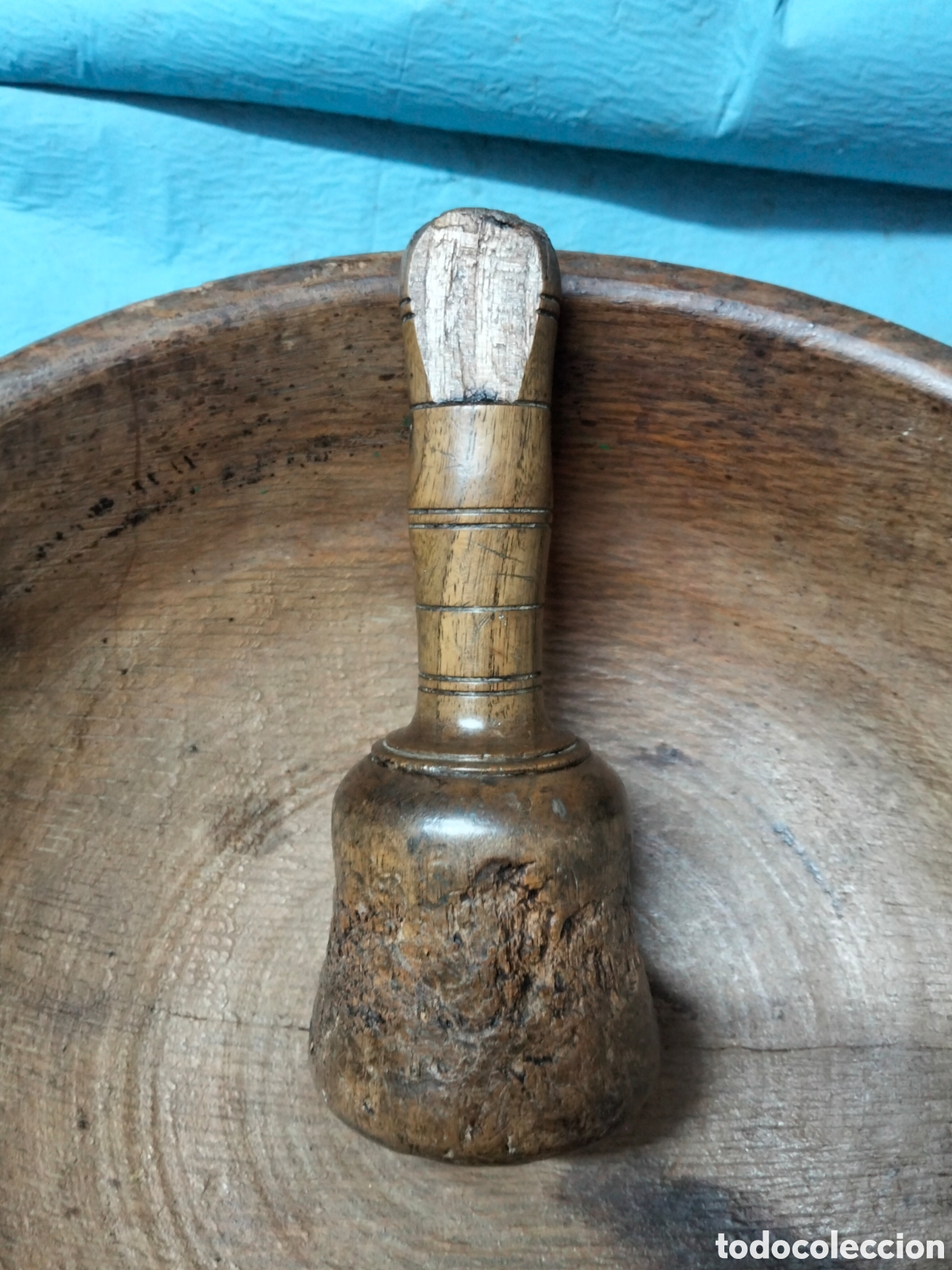 Antig&uuml;edades: ANTIGUO CUENCO DE MADERA - Foto 2