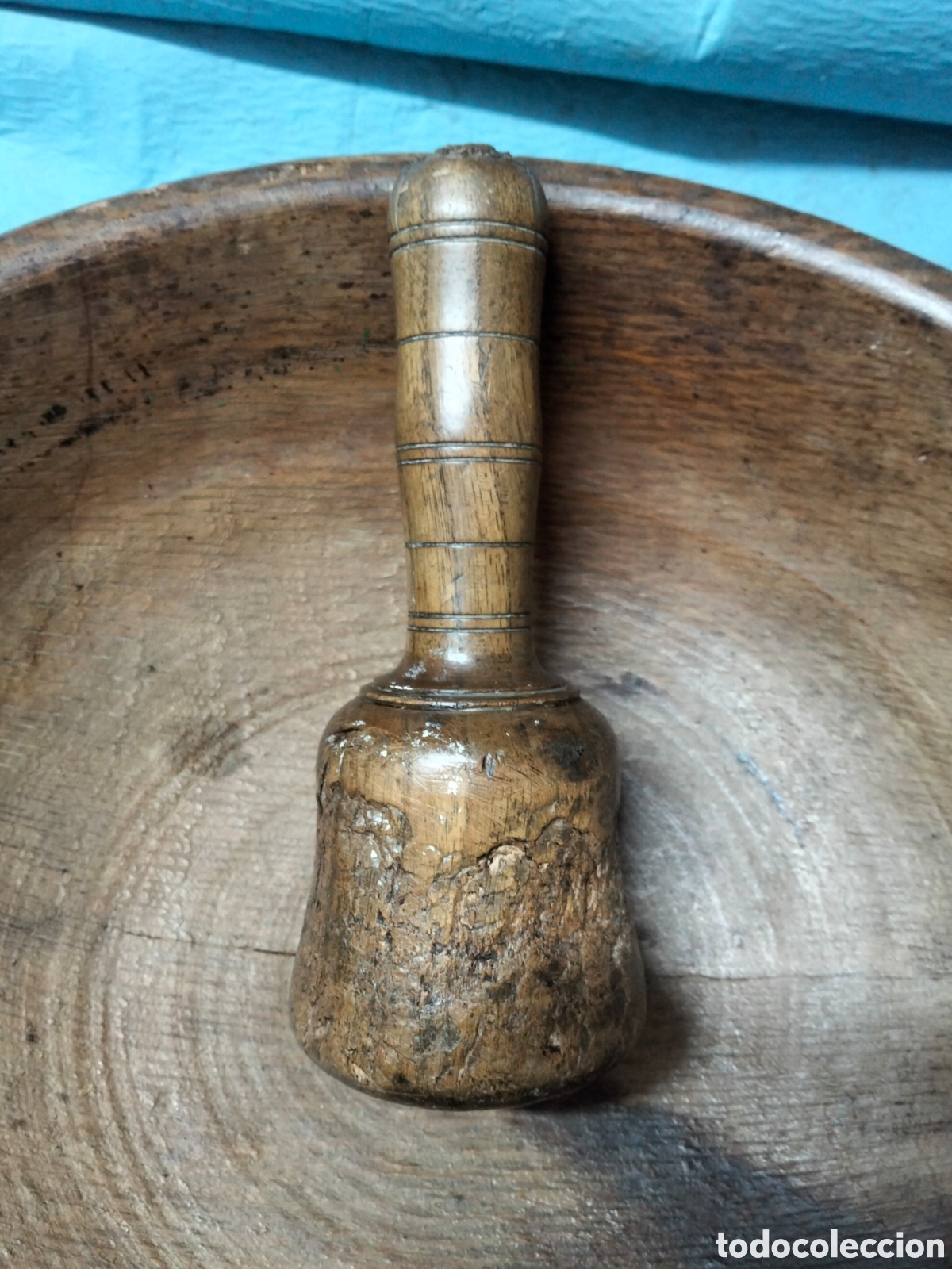 Antig&uuml;edades: ANTIGUO CUENCO DE MADERA - Foto 3