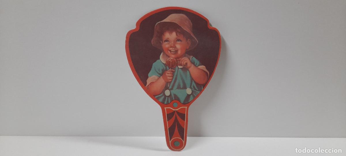 Antig&uuml;edades: ANTIGUO PAY PAY - NI&Ntilde;O CON PIRULETA . TEJIDOS CONFECCIONES JOSE PENA - LALUEZA ( HUESCA ) . A&Ntilde;OS 40