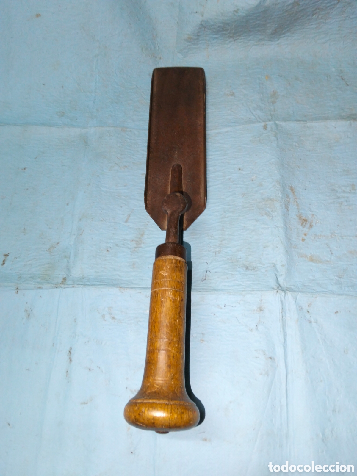 Antig&uuml;edades: ANTIGUO PUJABANTE MADERA E HIERRO - Foto 6