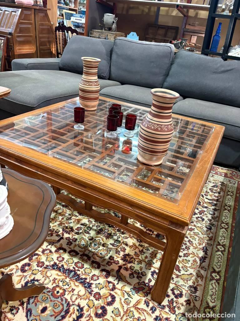 Antig&uuml;edades: MESA DE CENTRO DE MADERA - Foto 3