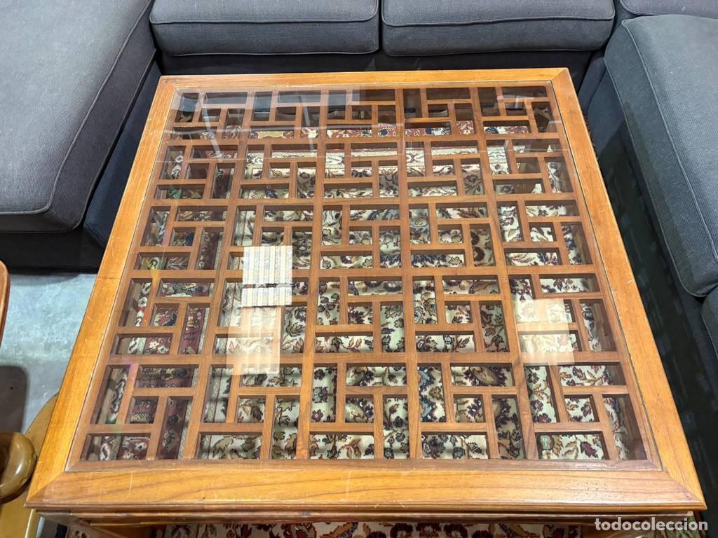 Antig&uuml;edades: MESA DE CENTRO DE MADERA - Foto 8