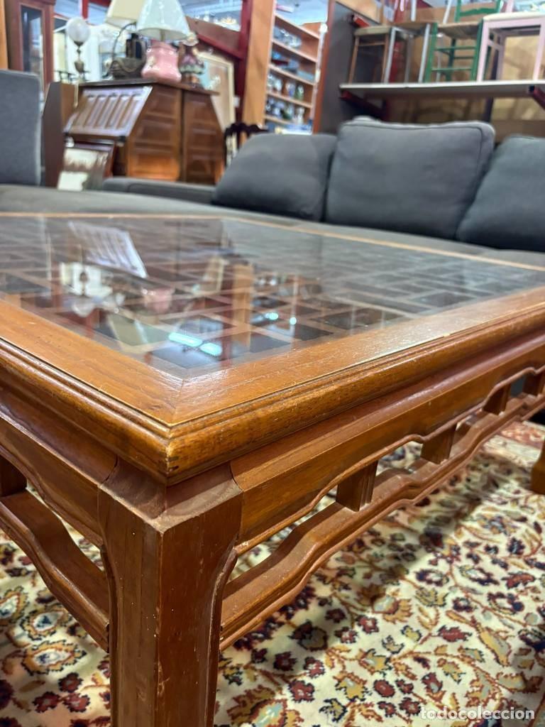 Antig&uuml;edades: MESA DE CENTRO DE MADERA - Foto 9