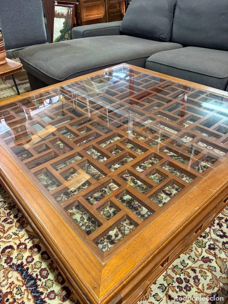 Antig&uuml;edades: MESA DE CENTRO DE MADERA - Foto 10