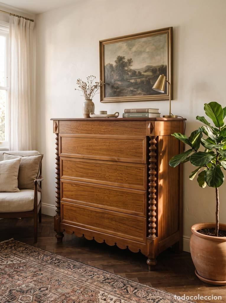 Antig&uuml;edades: C&Oacute;MODA DE MADERA VINTAGE