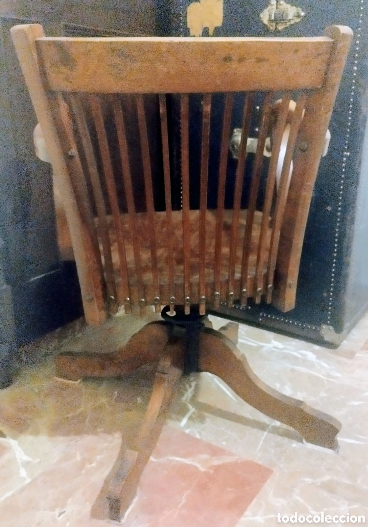 Antig&uuml;edades: Silla giratoria antigua - Foto 2