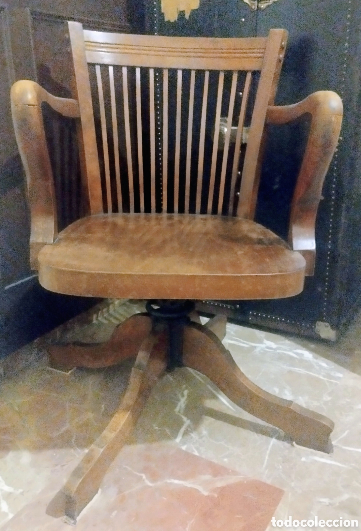 Antig&uuml;edades: Silla giratoria antigua - Foto 1