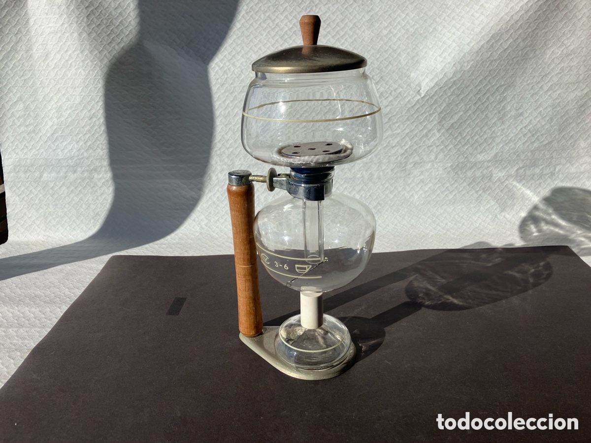 Antig&uuml;edades: Antigua cafetera de cristal nueva nunca usada