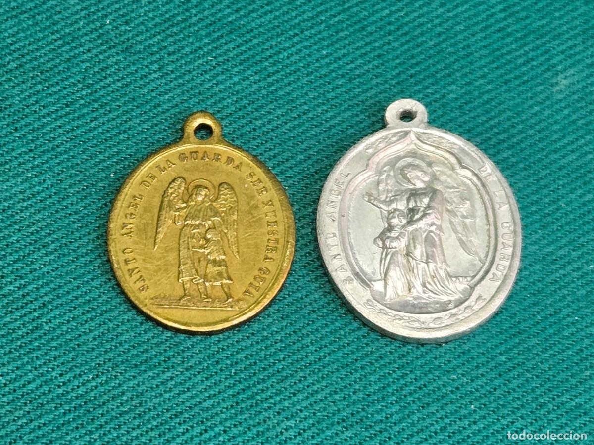 Antig&uuml;edades: MEDALLA RELIGIOSA, ASOCIACION DE LOS SANTOS ANGELES , LOTE DE 2 MEDALLAS