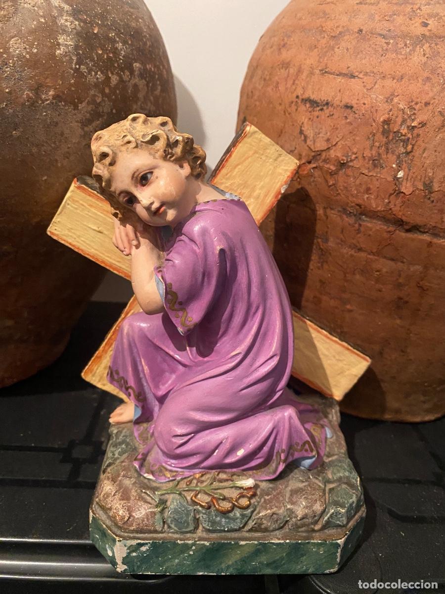 Antig&uuml;edades: NI&Ntilde;O JESUS CON CRUZ DE OLOT - Foto 1