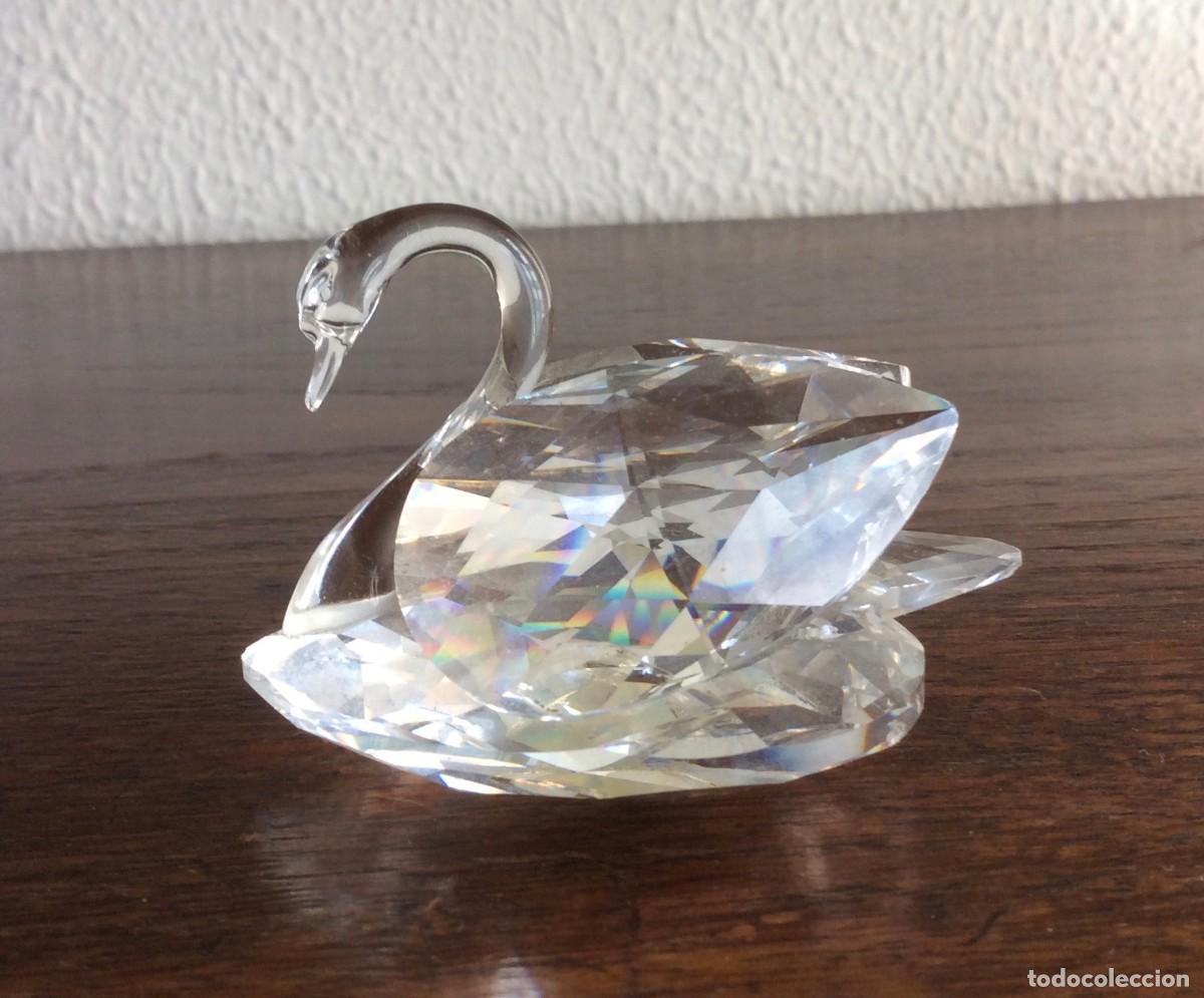 Antig&uuml;edades: CISNE DE CRISTAL TALLADO SWAROVSKY - Foto 1