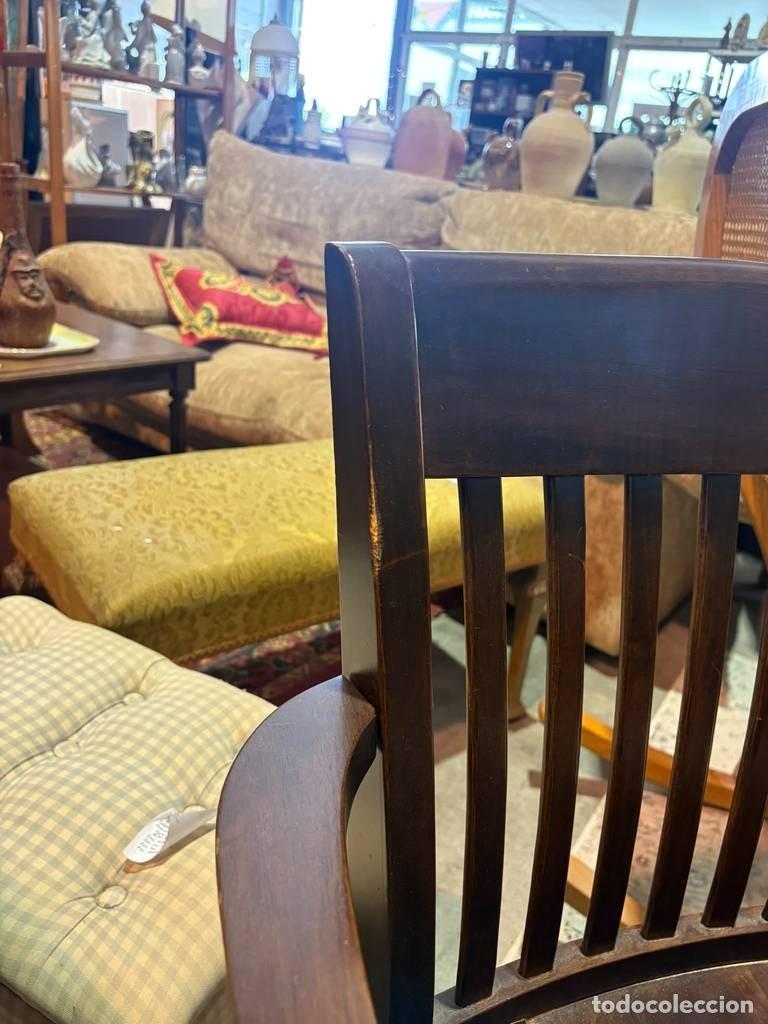 Antig&uuml;edades: SILLA DE MADERA PARA ESCRITORIO - Foto 7