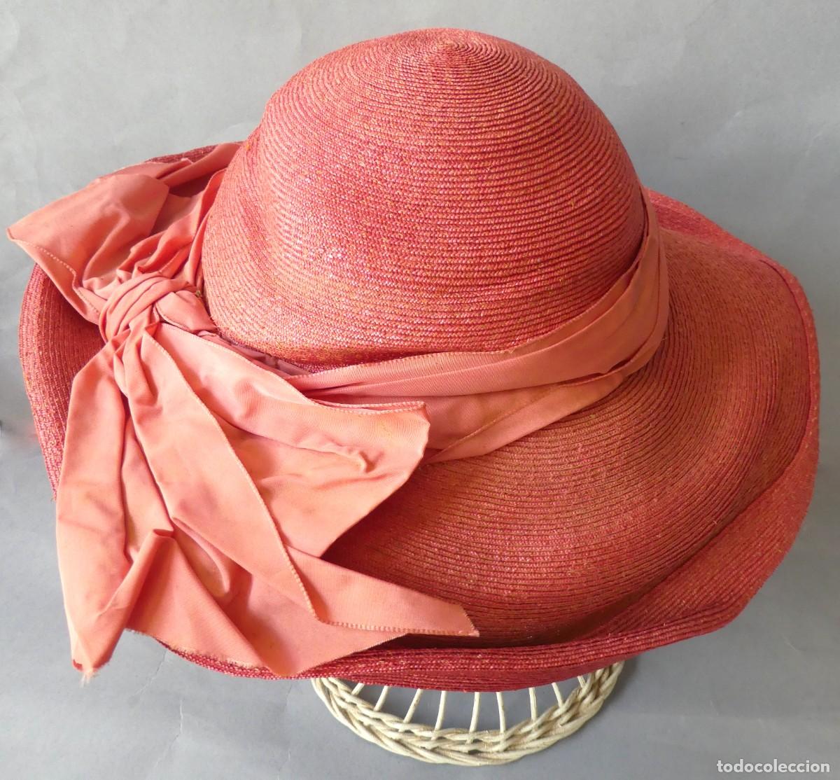 Antig&uuml;edades: ANTIGUO SOMBRERO ROSE VALOIS.- ALTA COSTURA