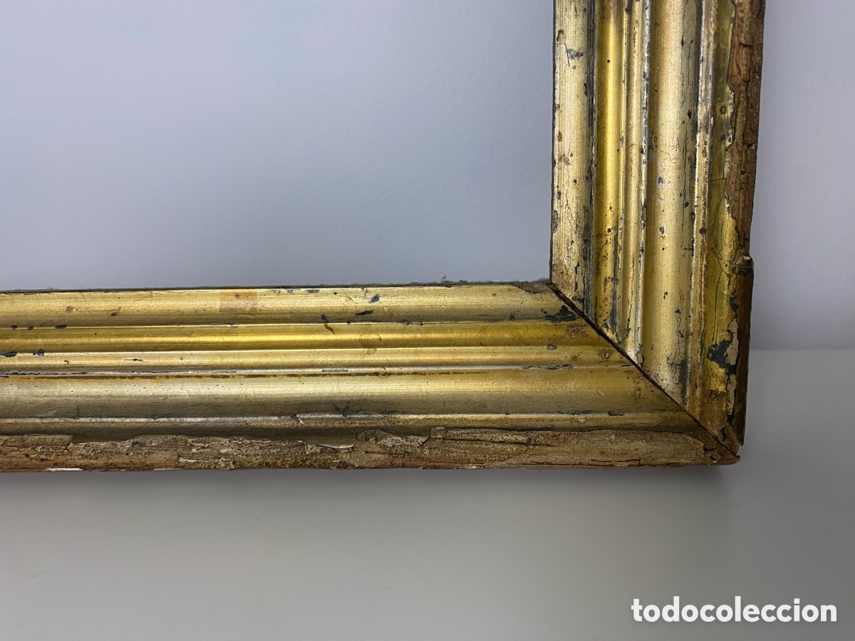 Antig&uuml;edades: Marco dorado siglo XIX - Foto 4