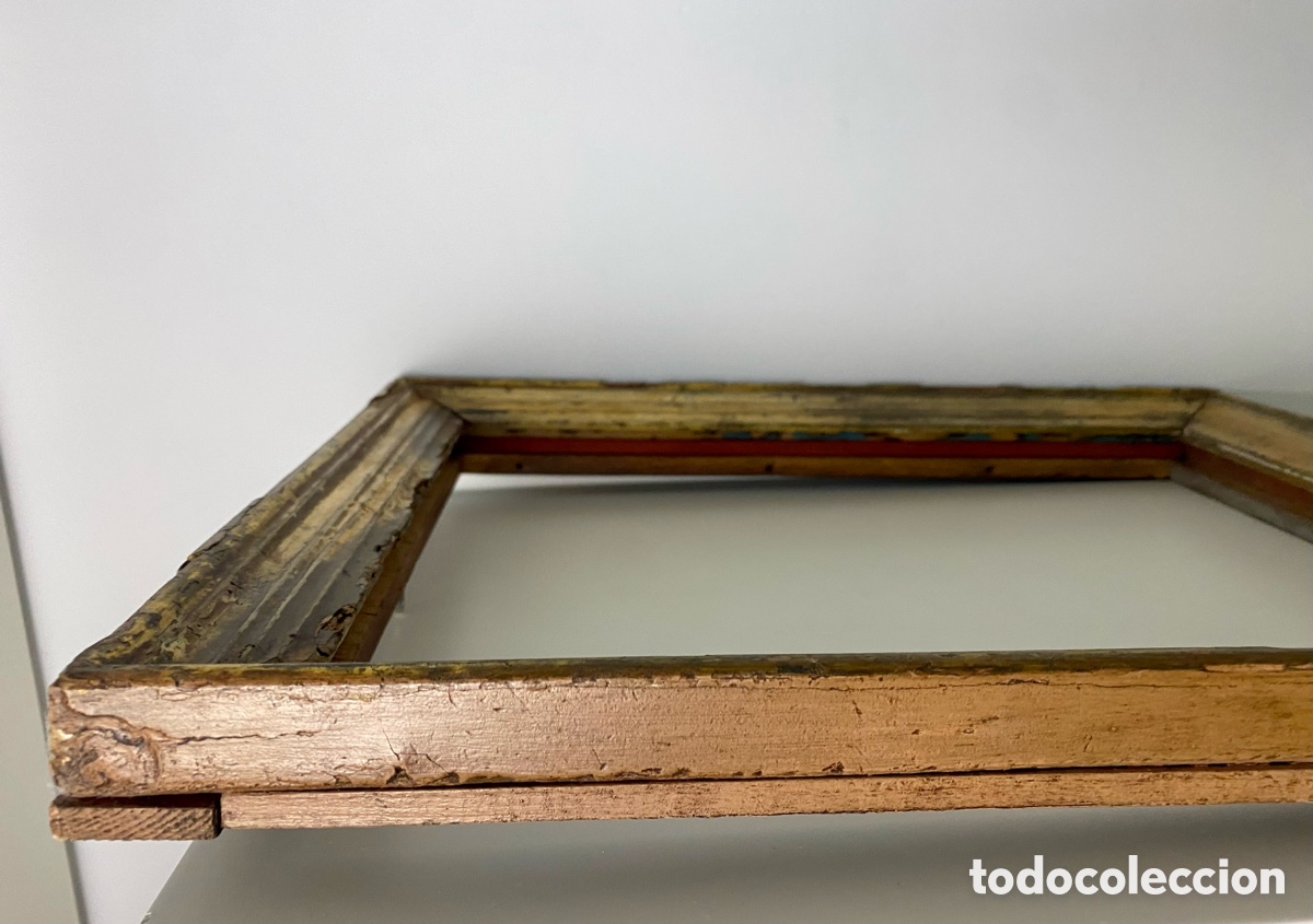 Antig&uuml;edades: Marco dorado siglo XIX - Foto 8