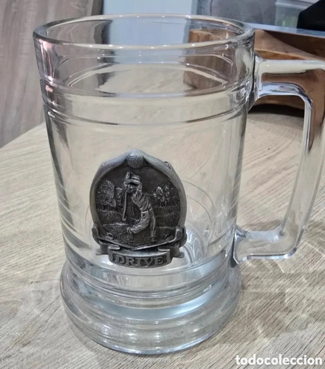 Antig&uuml;edades: Jarra de Cristal grande Golf - Foto 2